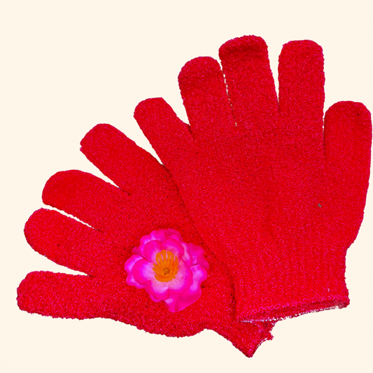 Exfoliating gloves