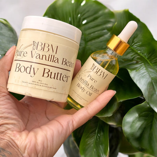 PURE VANILLA BEAN BODY BUTTER & OIL BUNDLE